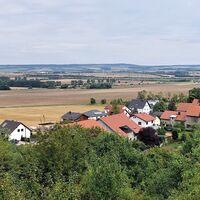 Sitzbank, Käfernburg, Blick von Bank