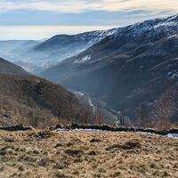 Panorama auf das untere Tal von den Ebenen von Cappia
