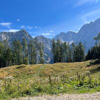 Blick vom Berg in Richtung Lediny
