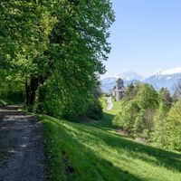 Vaduz - Quadretschaweg mit Schloss