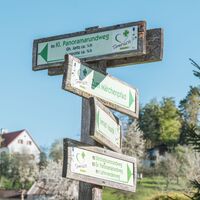 Wegweiser am Panoramarundweg