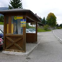 Haltestelle in Katzensteig (Ortsteil von Zöblen)