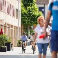 Im verkehrsfreien Städtle von Vaduz