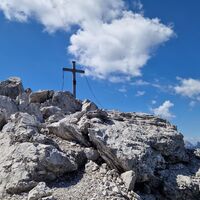 Gipfelkreuz in Sicht