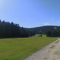 Blick auf die Lange Wiese auf der Hohen Wand