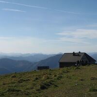 Blick zum Ötscher und Reisalmschutzhaus