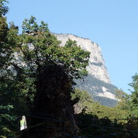Aufstieg zur Gleifkirche Ausblick zum Gantkofel 1866m