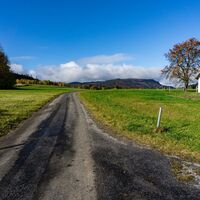 Weg Richtung Arndorf mit Blick zum Ostrong
