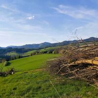 Ausblick in Haufenreith bei Passail, Naturpark Almenland in der Oststeiermark