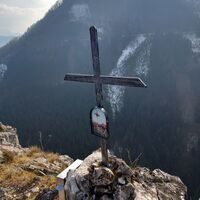Gipfelkreuz Wolkenmauer
