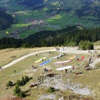 Gleitschirm Startplatz am Neunerköpfle