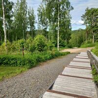 Der Anfang und das Ende der Route können über die Fitness-Treppe erreicht werden