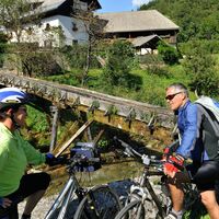 Mountainbiker in Kamna Gorica