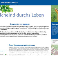 Wandertafel der VitalWanderWelt Bad Salzuflen