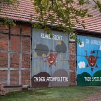 Scheune entlang der Amphibien-Tour