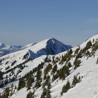 links am Horizont die Spitzmauer und der Große Priel