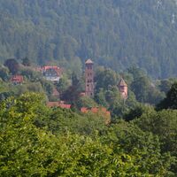 Blick auf das Kloster in Hirsau