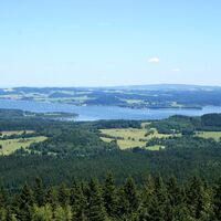 Ausblick zum Moldaustausee