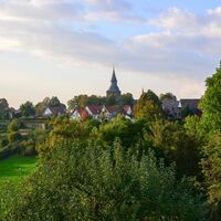 Abendstimmung an der Stadtmauer in Rüthen