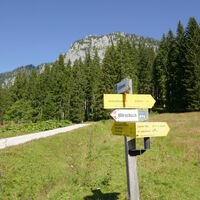 wir folgen der Beschilderung zur Lienzer Hütte