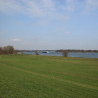 Blick auf den Rhein in Vynen