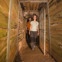 In den Stollen des Kupferbergwerks Düppenweiler