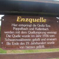 Enzquelle Gompelscheuer - Informationsschild