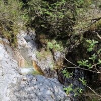 Kleine Klamm / Schlucht beim Abstieg.