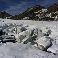 Auf dem Gletscher unterwegs