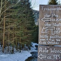 Hinweisschild Rote Wand_Naturpark Almenland_Oststeiermark