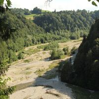 Aussblick von  Grasburg auf Sense - Flower Walk