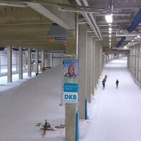 Skiloipe in der Halle