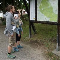 Start zur Wanderung an der Gaststätte Reitling im Elm