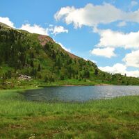 Colbricon See und Hütte