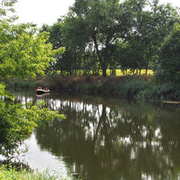 Werra an der Bootsanlegestelle Ebenshausen