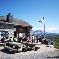 Aussicht Carschinahütte