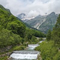 Von der Brücke von Forno Alpi Graie