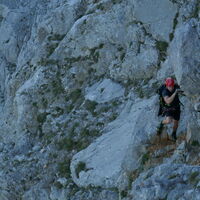 Start des Klettersteigs