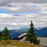 Blick auf den Corno Bianco Gipfel