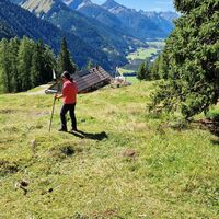 Weg hinunter zur Stablalm