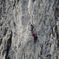 Kletterer am Großen Barmstein