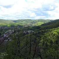 Ausblick beim Abstieg vom Königsberg