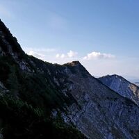 Weg zur Halserspitz - Blick zum Blauberggrad
