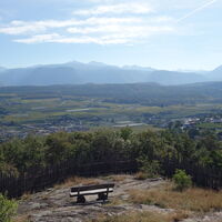 Gleifhügel Blick zu Weiß- und Schwarzhorn