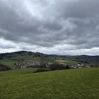 Am Wanderweg E4 bei Eimelrod