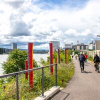 Fahrradweg Huningue-Basel
