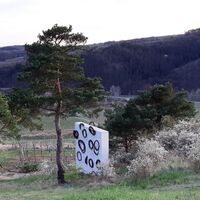 Draht Beton Skulptur