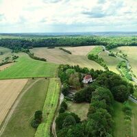 Medelsheimer Kreuzwanderweg aus der Luft