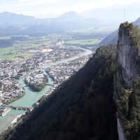 Ausblick vom Großen Barmstein auf Hallein