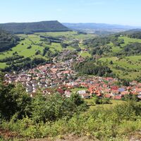 Blick auf Lauterstein vom Kreuz